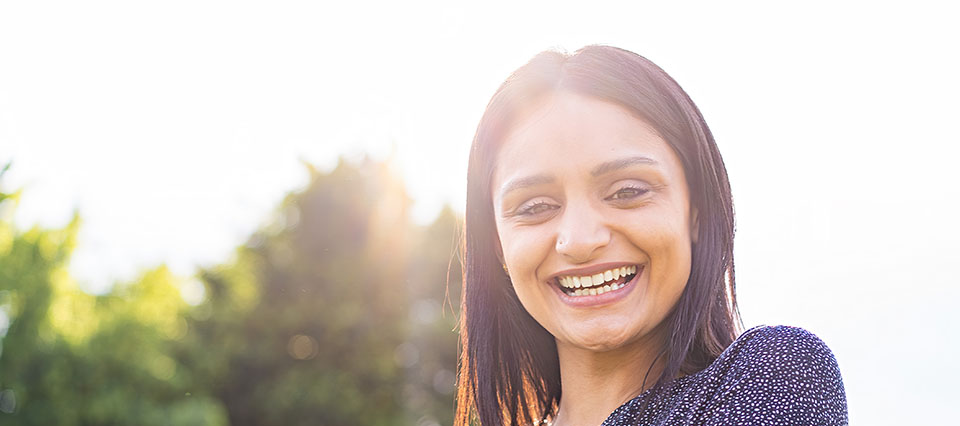 smiling woman